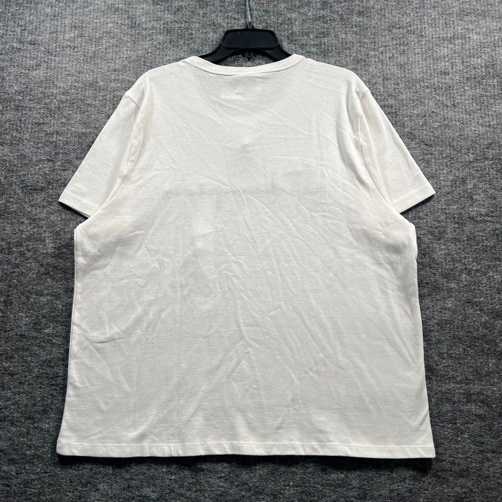 Champion Mens Script Logo T-Shirt White Cotton Short Sleeve XXL 5254 - Picture 5 of 5